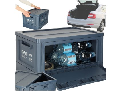 Pudelko campingowe organizer do bagaznika granat 167745