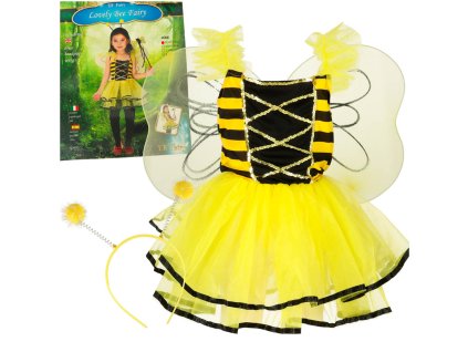 Kostium stroj karnawalowy przebranie pszczolka pszczola opaska 3 el 165125