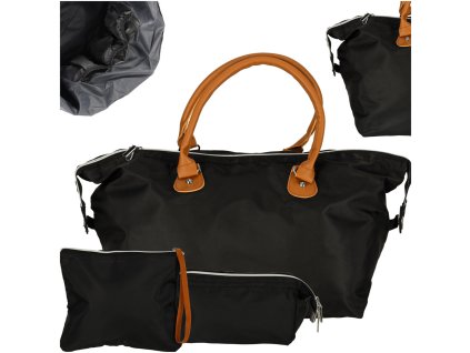 Torba damska wielofunkcyjna podrozna do wozka dla mamy zestaw czarna 162959