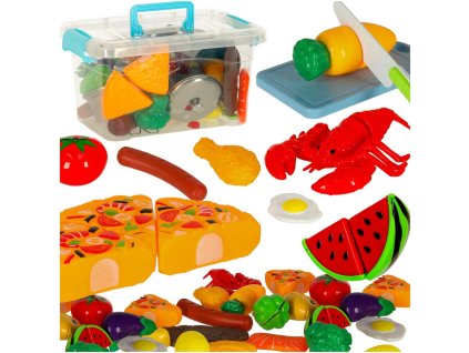 Zestaw Warzyw i Owocow do Krojenia 36 el z Akcesoriami Kreatywna Zabawa w Gotowanie 163974