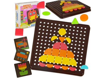 Ukladanka kreatywna logiczna puzzle mozaika geometryczne ksztalty 161029