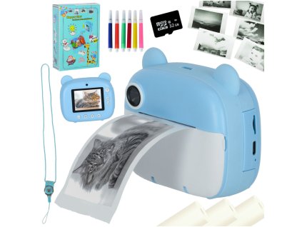 Aparat natychmiastowy dla dzieci mis niebieski 160570