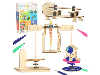 Zestaw edukacyjny do eksperymentow naukowych magnetycznych DIY 4w1 159886