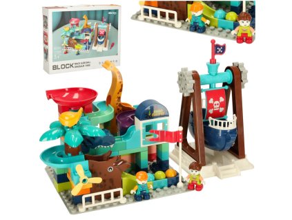 Klocki konstrukcyjne tor kulkowy 121 el Bibi inn 159801