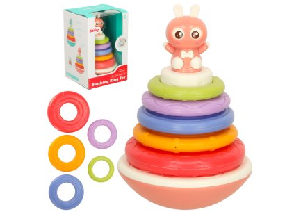 Wanka wstanka zabawka sensoryczna Bibi inn rozowa 159056