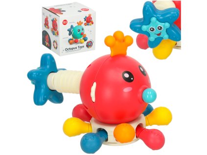 Zabawka sensoryczna gryzak dla niemowlat osmiornica Bibi inn 159586