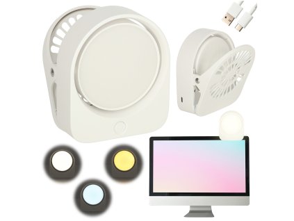 Lampka nocna z klipsem biurkowa do czytania biala 165785