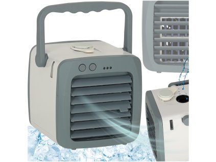 Klimatyzator klimator przenosny wentylator biurkowy nawilzacz USB bialy 173888