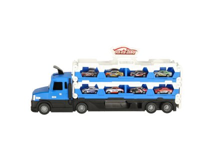 TIR Laweta samochod transporter pojazd skladany XXL 10 autek niebieski 156305