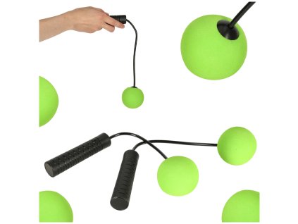 Skakanka bezprzewodowa bez linki crossfit trening cardio fitness z pileczkami 168701