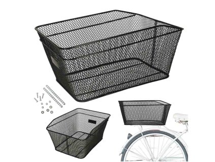 Koszyk rowerowy RALLEX na bagaznik kosz tylny metalowy 25kg 167258