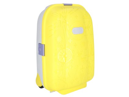 Walizka podrozna dla dzieci na kolkach bagaz podreczny zolty 149558