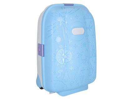 Walizka podrozna dla dzieci na kolkach bagaz podreczny niebieski 149513