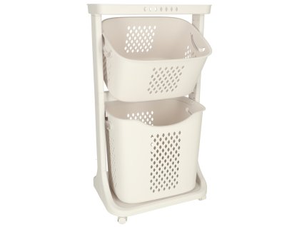 Pojemnik na zabawki kosz na ubrania organizer podwojny jezdzacy 150240