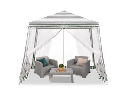 Namiot pawilon ogrodowy imprezowy handlowy altana bialy 3X3m 147496