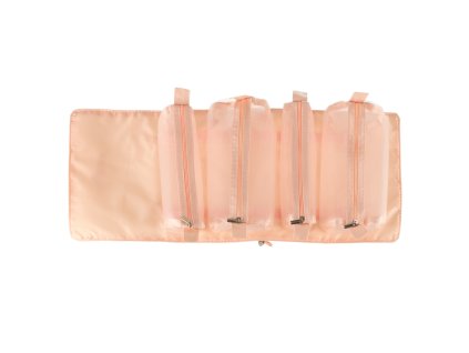 Kosmetyczka skladana podrozna wypinana zwijana 4w1 duza pojemnosc przenosna rozowa 147042