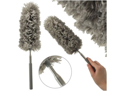 Szczotka do kurzu miotelka teleskopowa szara 158318