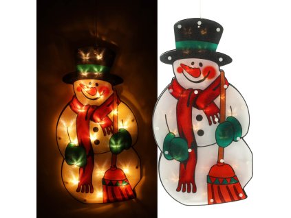 Lampki LED wiszaca dekoracja swiateczna balwan 45cm 137617