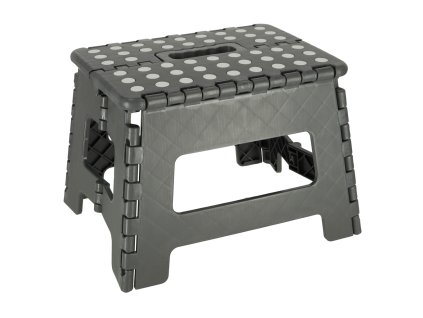 Stolek taboret skladany antyposlizgowy 22cm ciemny szary 141086