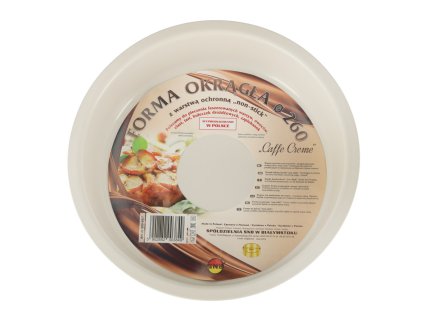 Blacha do pieczenia tortownica forma okragla do tortow tart guiche 26cm brazowa 145611