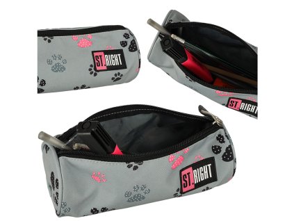 Piornik szkolny saszetka tuba St Right szary 158057