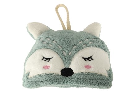 Recznik reczniczek do rak dla dzieci 42x25cm niebieski lisek 135980