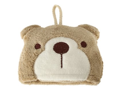 Recznik reczniczek do rak dla dzieci 42x25cm brazowy mis 135966