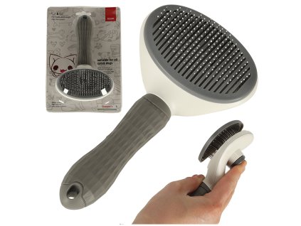 Szczotka samoczyszczaca do siersci psa kota 158432