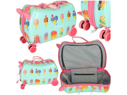 Walizka podrozna dziecieca na kolkach lody 133902
