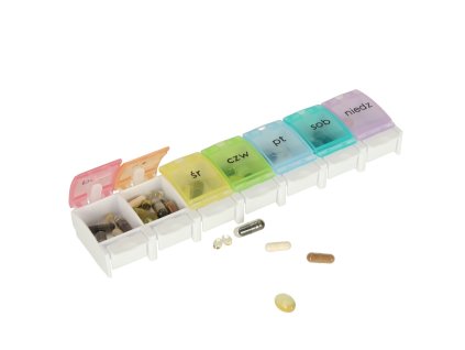 Pojemnik organizer na tabletki leki tygodniowy 7dni PL 133441
