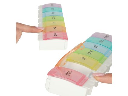 Pojemnik organizer na tabletki leki tygodniowy 7dni PL 133435