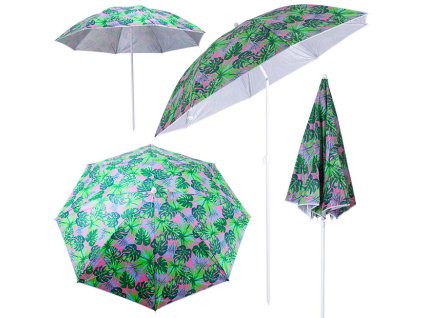 Parasol ogrodowy plazowy regulowany 150cm lamany liscie 158484