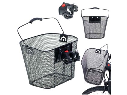 Koszyk rowerowy RALLEX kosz przedni metalowy na kierownice click 167286