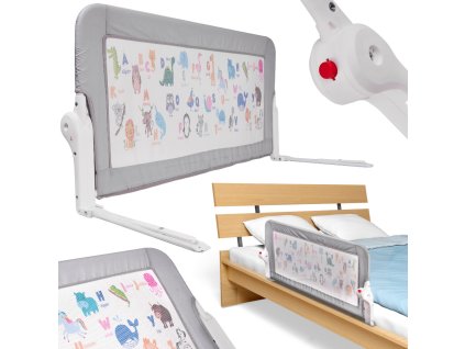 Barierka ochronna bramka oslonka do lozka 90cm zwierzeta 102807(1)