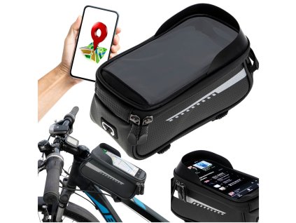 Torba rowerowa sakwa wodoodporna uchwyt na telefon 178385