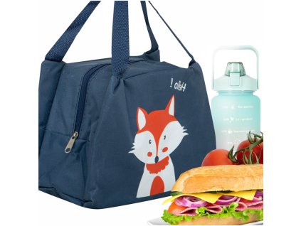 Torba termiczna na lunch jedzenie sniadaniowa izolacyjna lis pomaranczowy 166345