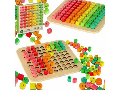 Zestaw edukacyjny nauka liczenia tabliczka mnozenia okragla 170288