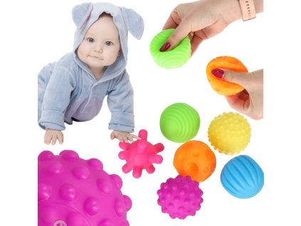 Pilki zabawki sensoryczne korekcyjne zestaw w siatce 132021