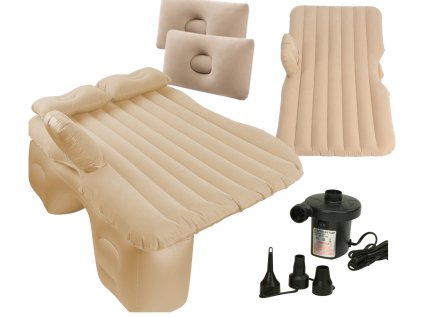Materac dmuchany lozko samochodowe 130x80cm bezowy 94002(2)