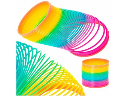 Sprezynka magiczna teczowa rozciagana okragla 164410