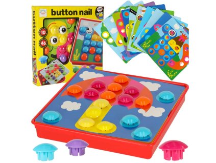 Ukladanka edukacyjna Guzikowa Mozaika trening reki 57el 148101