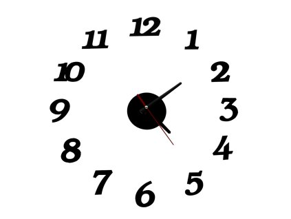 Zegar Scienny czarny 12 godzin 139047