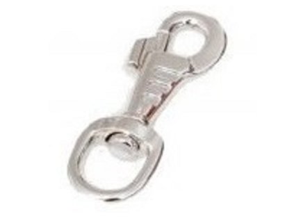 Karabina háková  80mm chrom plochá