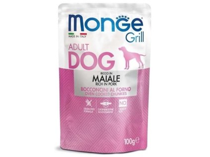 Monge grill 100g kaps.vepřová 1ks/24ks dog