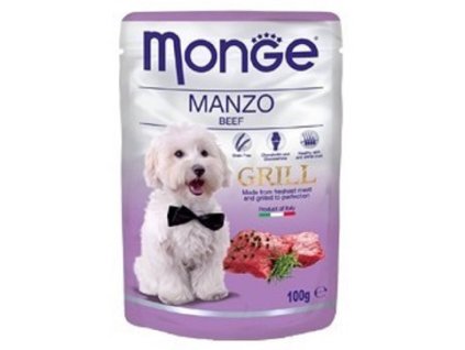 Monge grill 100g kaps.hovězí 1ks/24ks dog