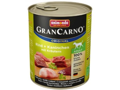 Gran Carno 800g adult králík+bylinky