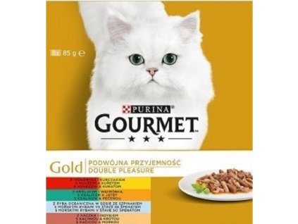 Gourmet konzerva 8x85g mix dušené a grilované maso