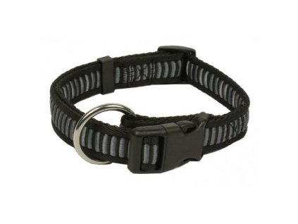 Obojek popruh 2,0x38-60cm žebřík šedý