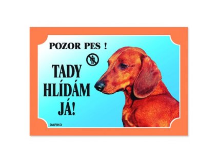 Cedulka jezevčík hladkosrstý