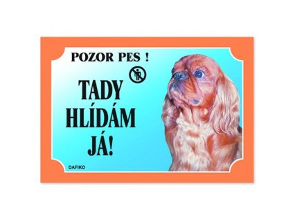 Cedulka kavalír king charl.španěl